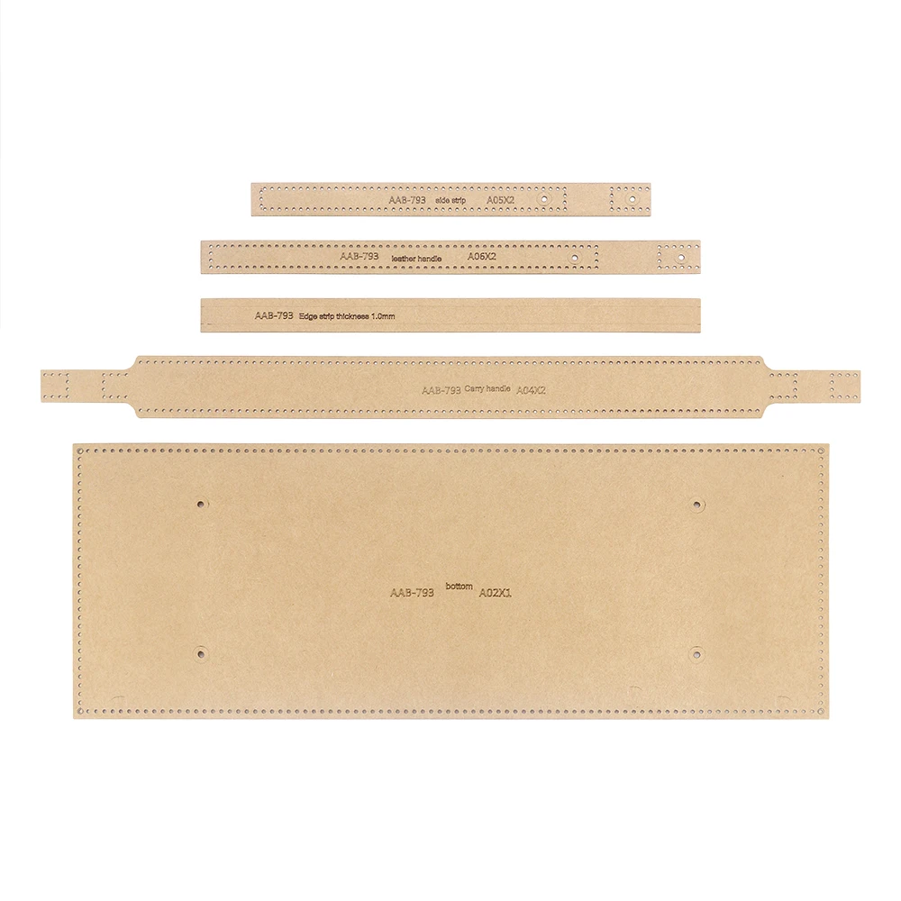 1set DIY Leather Business Bag Kraft Paper Template, Handbag Paper Pattern Drawing, Travel Bag Paper Stencil Making Mold Tool thumbnail 4