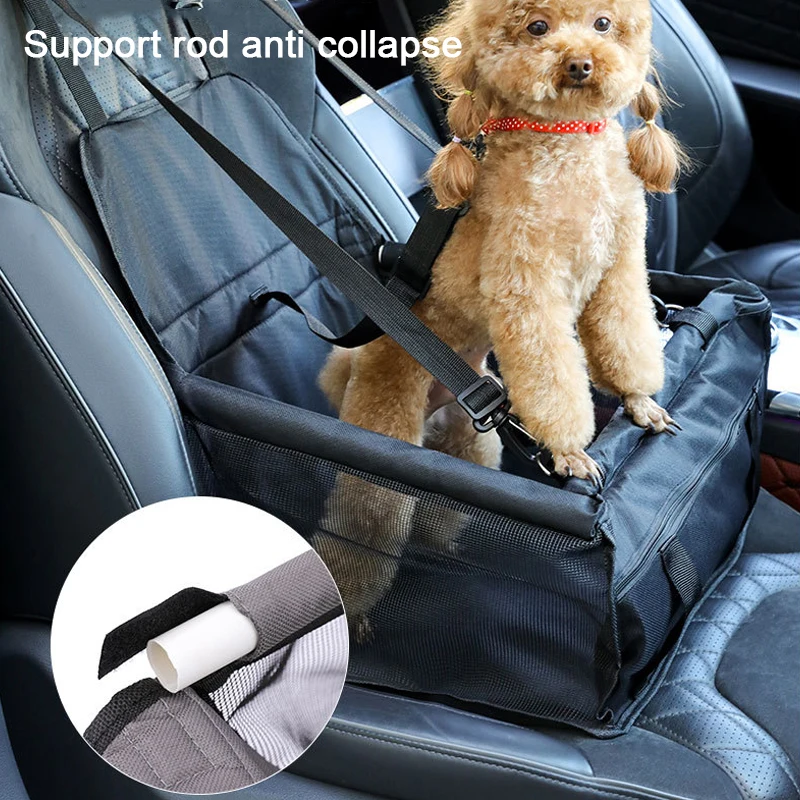 Dog Car Seat Cover Folding Hammock Pet Carriers Bag Basket Carrying for Cats Stable Foldable Travel Pet Dog Car Seat thumbnail 2