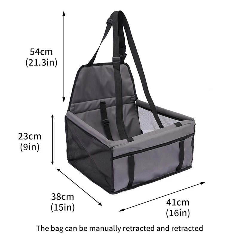 Dog Car Seat Cover Folding Hammock Pet Carriers Bag Basket Carrying for Cats Stable Foldable Travel Pet Dog Car Seat thumbnail 4