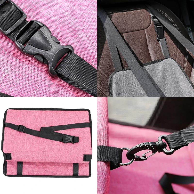 Dog Car Seat Cover Folding Hammock Pet Carriers Bag Basket Carrying for Cats Stable Foldable Travel Pet Dog Car Seat thumbnail 3