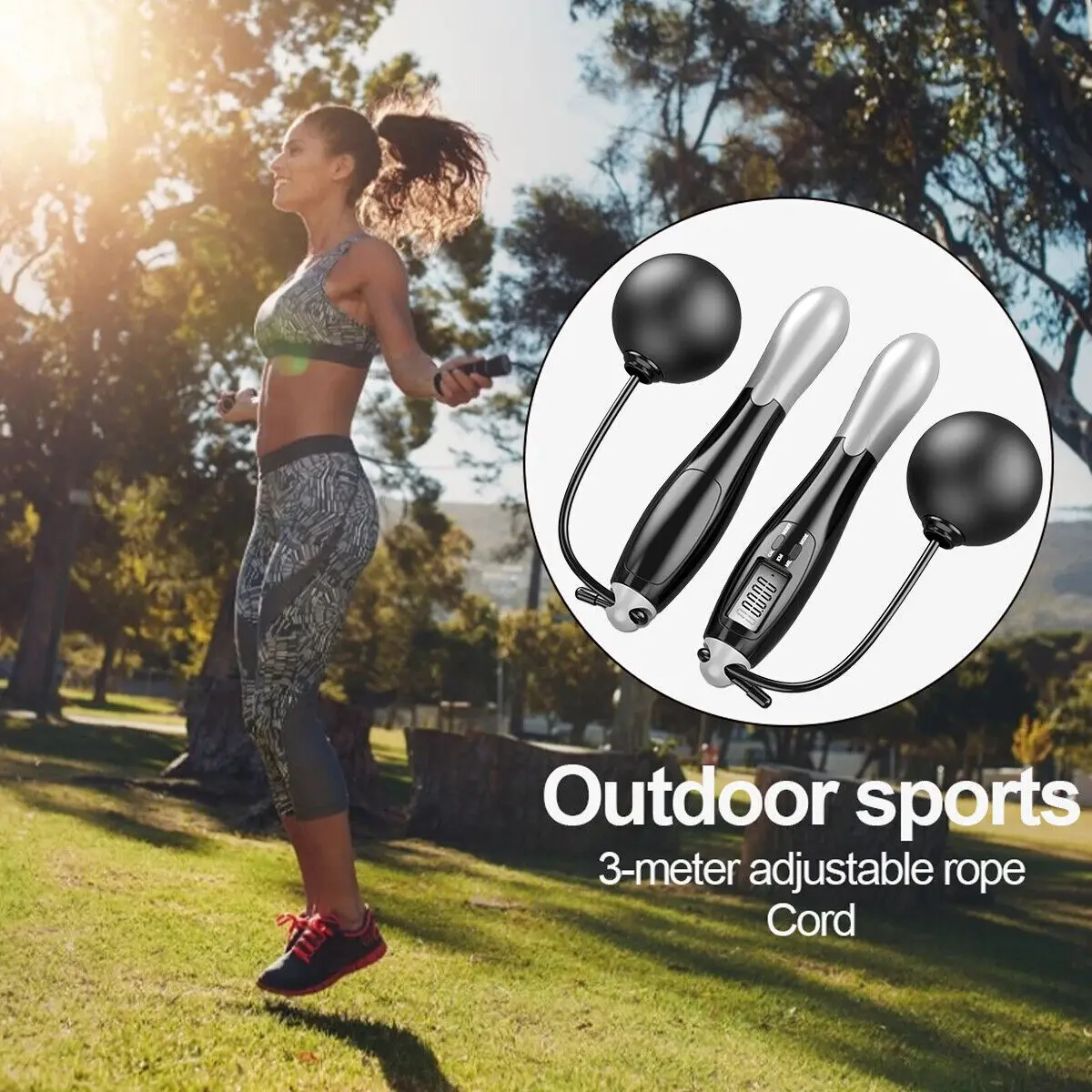Cordless Jumping Ropeless Skipping Rope Fiess Jump thumbnail 5