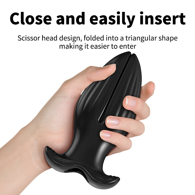 Hollow Anal Dilator Silicone Vagina ButtPlug Anus Tunnel Man Prostate Massager Clitoral G-Spot Stimulator Shower Enema Sex Toys thumbnail 4