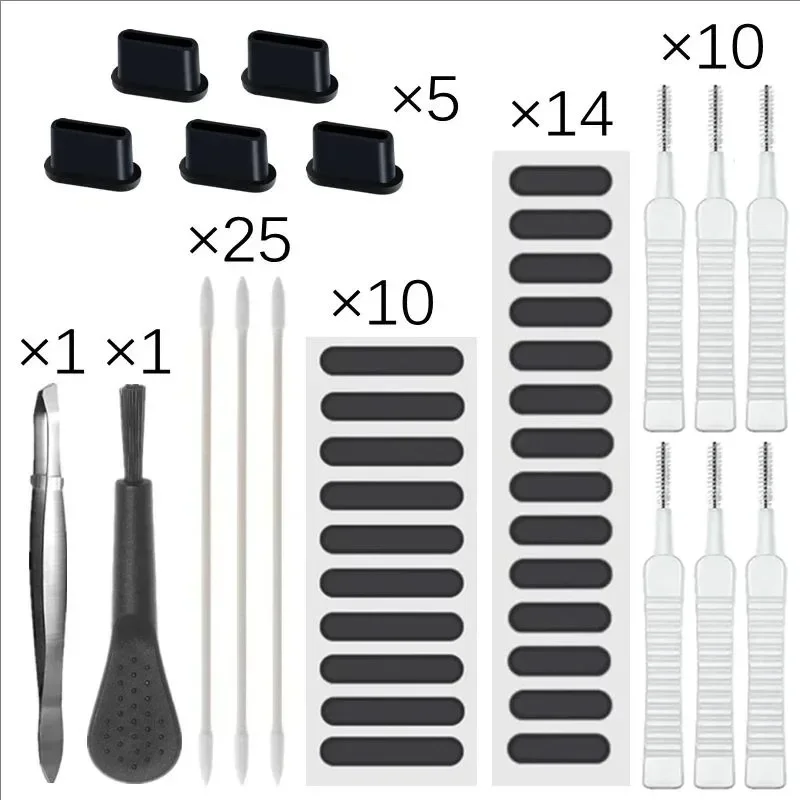 66PCS Mobile Phone Speaker Charging Port Cleaning Set Dust Plug for iPhone 17 16 14 Earphones Clean Kit Brush for Samsung Xiaomi thumbnail 2