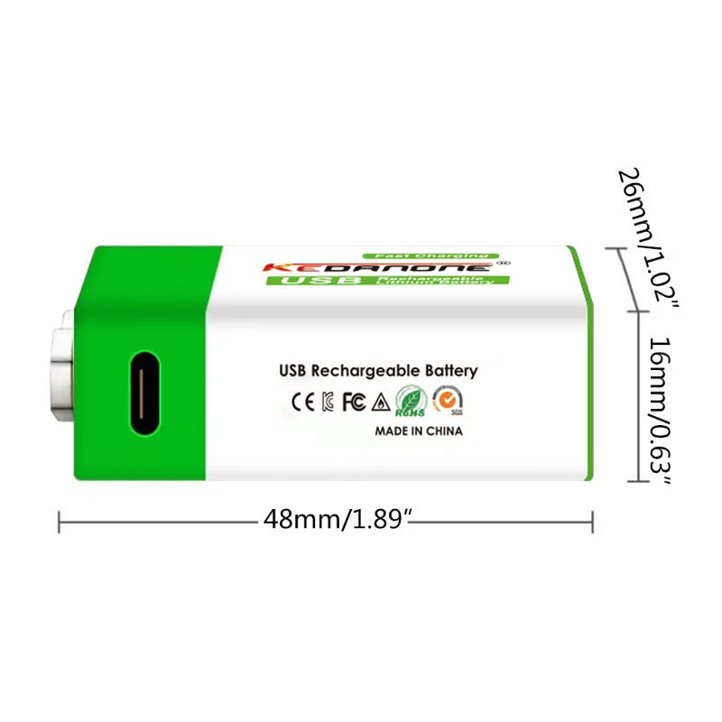 2024 9V 12800mAh li-ion Rechargeable battery Micro USB Batteries 9V lithium for Multimeter Microphone Toy Remote Control KTV use thumbnail 4