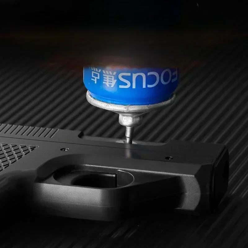 2026 New Clip Gun Type Butane Gas Lighter Three Capacity Cigarette Holder Windproof Jet Blue Flame Lighters Men's Gifts (NO GAS) thumbnail 4