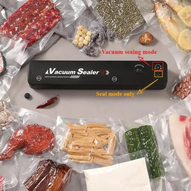 Kitchen Gadgets Food Vacuum Sealer Home Sealing Machine Food Storage Plastic Bags Sealer Portable Food Preservation Machine thumbnail 2