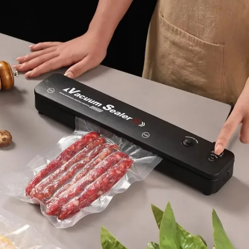 Kitchen Gadgets Food Vacuum Sealer Home Sealing Machine Food Storage Plastic Bags Sealer Portable Food Preservation Machine thumbnail 3