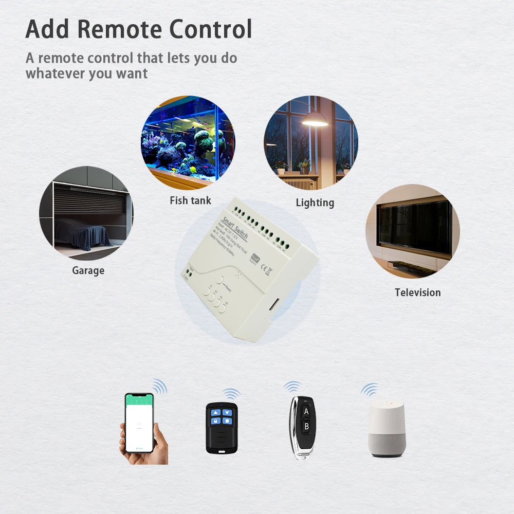 Zigbee eWelink Smart Wifi Module Switch 12V 24V 110V 220V RF 433 Remote Control 4CH DIY Relay Work With Alexa Google Home thumbnail 6