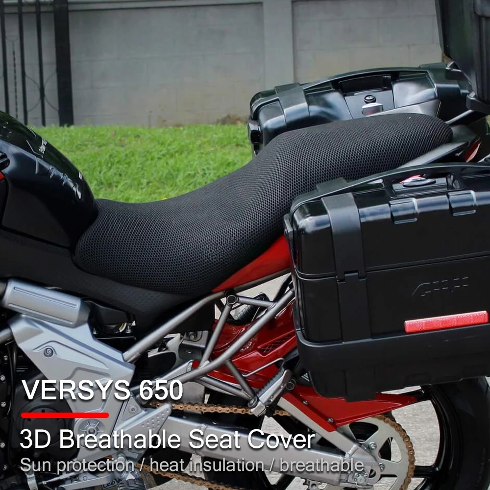 Motorcycle Accessories Protecting Cushion Seat Cover For Kawasaki Versys 650 Versys650 Nylon Fabric Saddle Seat Cool Cover thumbnail 6