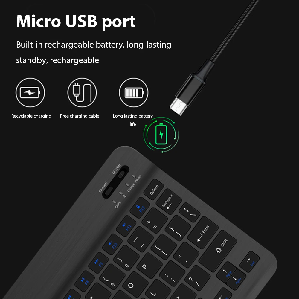 Bluetooth Wireless Keyboard Compatible All Bluetooth Devices Multilingual Bluetooth Keyboard And Mouse Ipad Keyboard Accessory thumbnail 3