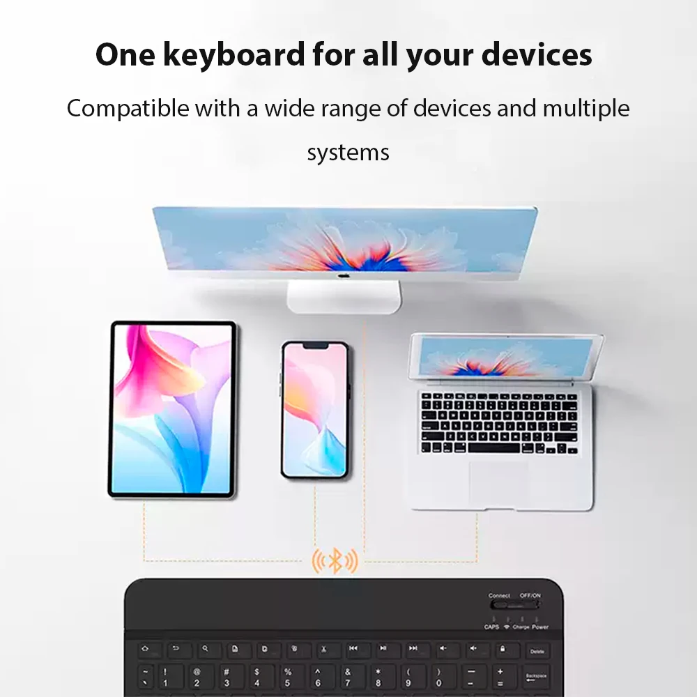 Bluetooth Wireless Keyboard Compatible All Bluetooth Devices Multilingual Bluetooth Keyboard And Mouse Ipad Keyboard Accessory thumbnail 2
