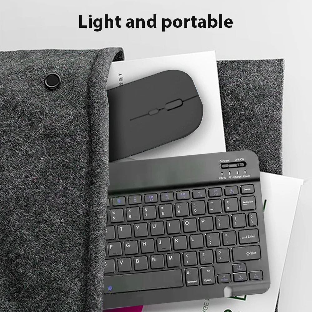 Bluetooth Wireless Keyboard Compatible All Bluetooth Devices Multilingual Bluetooth Keyboard And Mouse Ipad Keyboard Accessory thumbnail 6