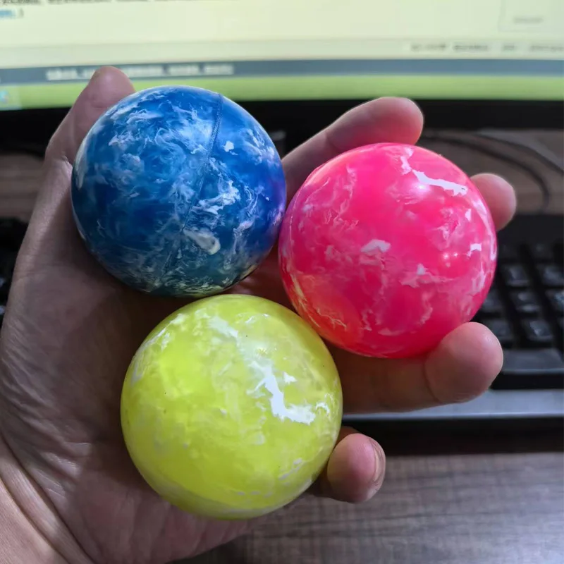 3PCS Childrens Toys Large Bouncy Balls 55MM Party Favors For Kids Balle Rebondissante Carnival Prizes Stocking Stuffers Gifts thumbnail 2