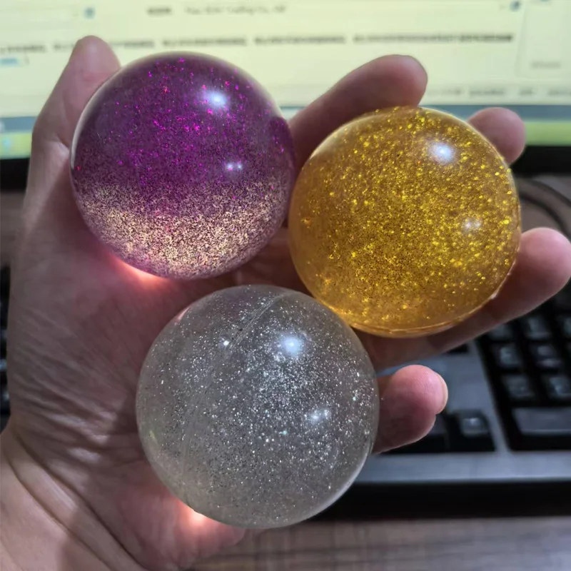 3PCS Childrens Toys Large Bouncy Balls 55MM Party Favors For Kids Balle Rebondissante Carnival Prizes Stocking Stuffers Gifts thumbnail 4