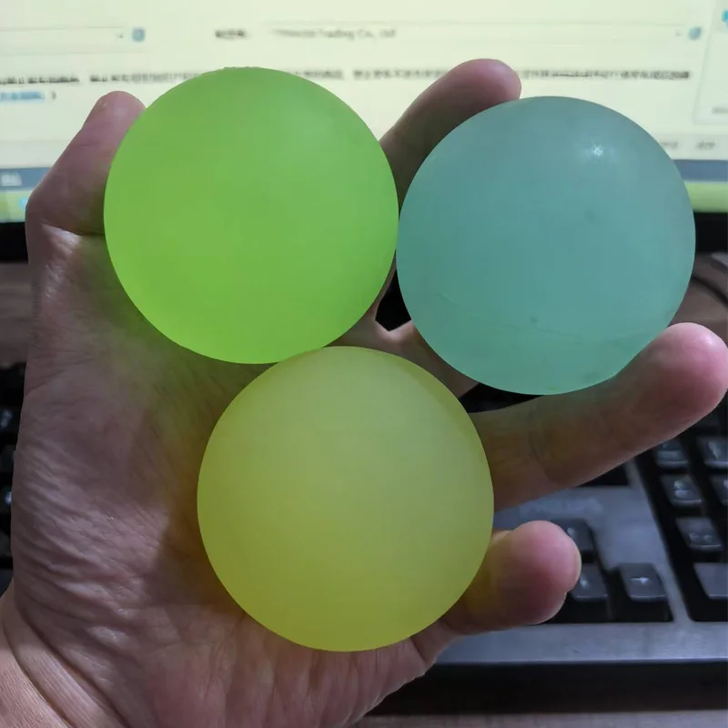 3PCS Childrens Toys Large Bouncy Balls 55MM Party Favors For Kids Balle Rebondissante Carnival Prizes Stocking Stuffers Gifts thumbnail 3