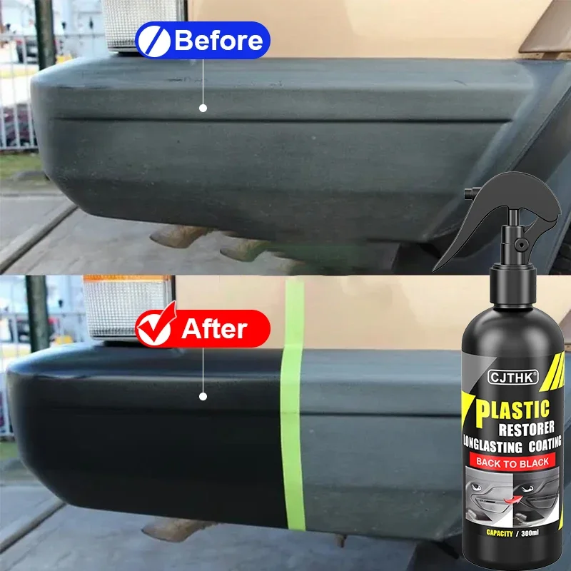 Car Plastic Restorer Back To Black Gloss Plastic Renovator Longlasting Coating Leather Restore Auto Polish Cleaning Products thumbnail 2