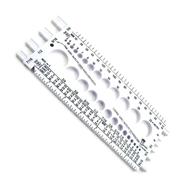 Nut & Thread Checker Measur Tool Standard Metric Male Female Gauges Tester DropShipping thumbnail 5