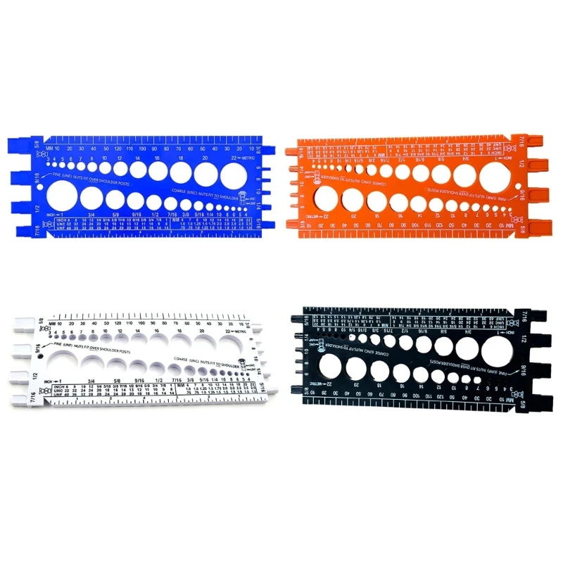 Nut & Thread Checker Measur Tool Standard Metric Male Female Gauges Tester DropShipping thumbnail 2