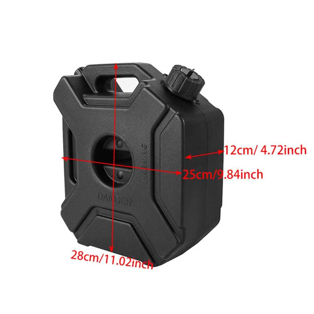3L/5L Portable Plastic Cans Gas Fuel Tank Emergency Backup SUV Motorcycle Accessories Petrol Diesel Storage Gas Tank with Lock thumbnail 2