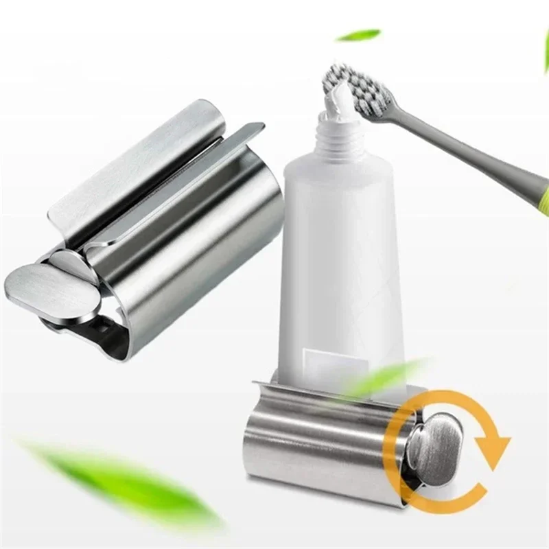 1-10pcs Toothpaste Squeezer Tube Stainless Steel Wringer Roller Rotate Dispenser for Ointments Cosmetics Bathroom Accessories thumbnail 4