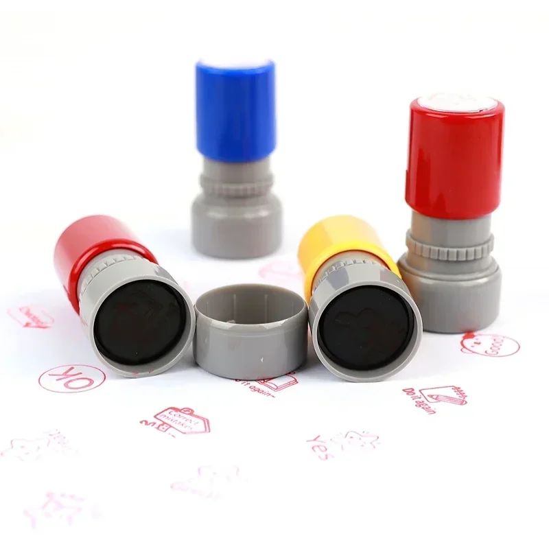 English Encourage Comments Stamp Seal Student Teacher Children's Encouragement Cartoon Comment Reward Assorted Scrapbook Stamps thumbnail 3