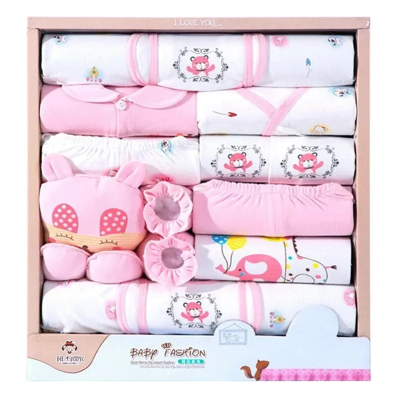 18 Piece/lot Newborn Baby Girl Clothes Set 100% Cotton Infant Baby Girl Set Soft Autumn Boys Clothing Baby Gift Without Box thumbnail 2