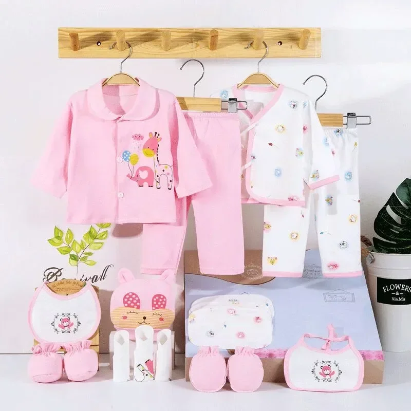 18 Piece/lot Newborn Baby Girl Clothes Set 100% Cotton Infant Baby Girl Set Soft Autumn Boys Clothing Baby Gift Without Box thumbnail 3