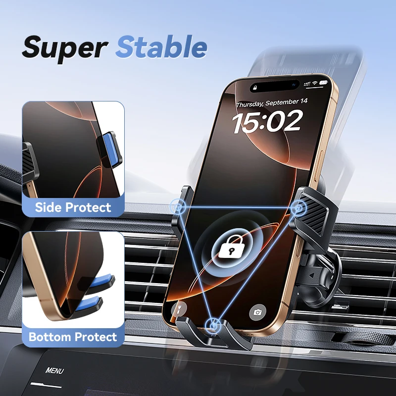 Joyroom Phone Holder Mount for Car Air Vent Hands-Free Universal Cell Phone Mount 360° Rotation for iPhone Samsung Xiaomi Huawei thumbnail 3