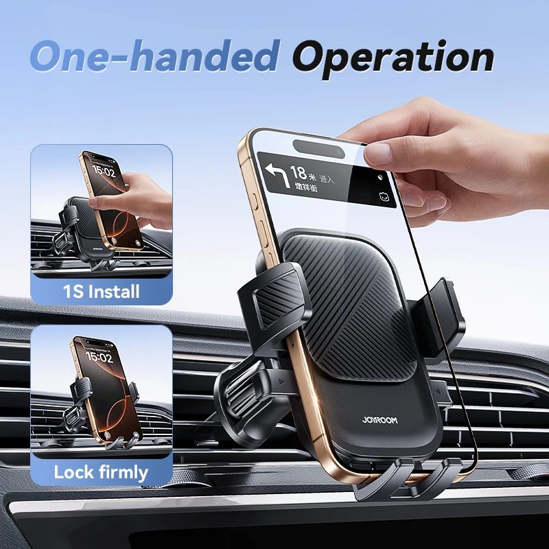 Joyroom Phone Holder Mount for Car Air Vent Hands-Free Universal Cell Phone Mount 360° Rotation for iPhone Samsung Xiaomi Huawei thumbnail 2
