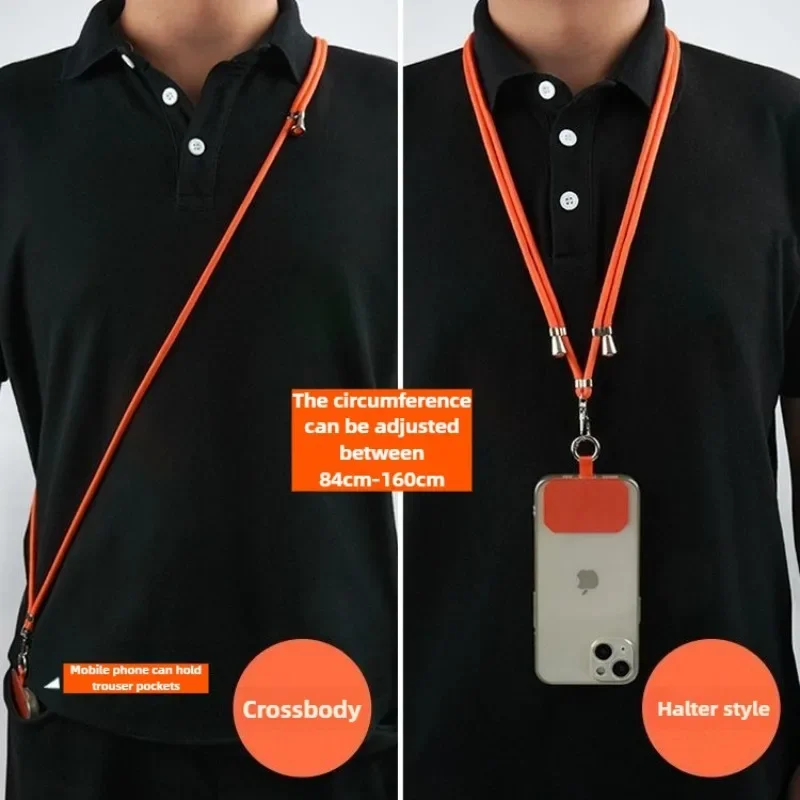Crossbody Lanyard Necklace Strap Universal Mobile Phone Adjustment Long Hanging Rope with Clip Anti-Lost Lanyard thumbnail 3