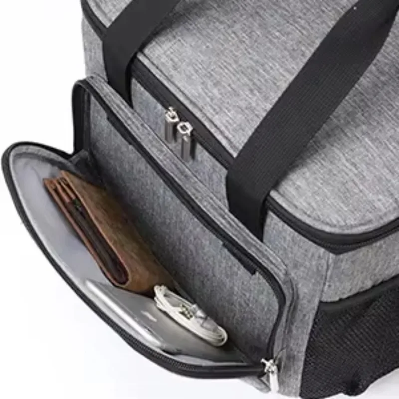 15L Picnic Bag Thermal Insulated Lunch Bag Box Handbag Wine Beer Cooler Crossbody Shoulder Bag Camping Food Container thumbnail 4