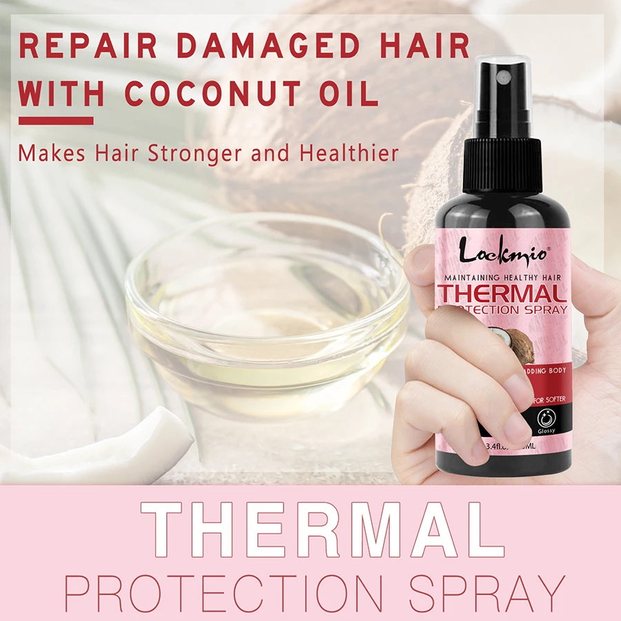 Thermal Protection Spray for Hair Heat Protector Serum Protect Hair From UV Damaged Moisturizing Hair-care Conditioner for Women thumbnail 2