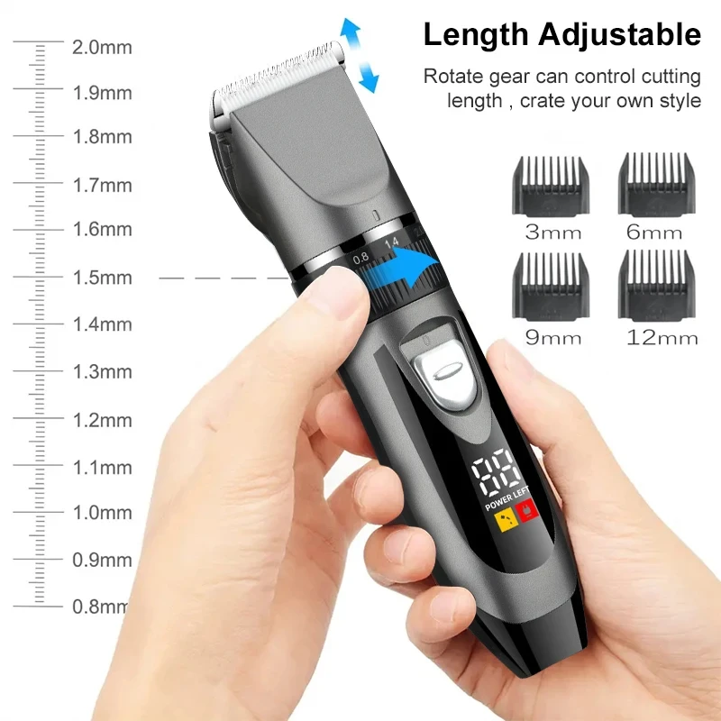 Dog Clipper Dog Hair Clippers Grooming (Pet/Cat/Dog/Rabbit) Haircut Trimmer Shaver Set PetsFader thumbnail 4