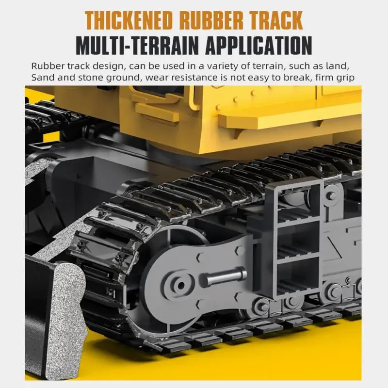 1/18 RC Spray Excavator Truck Alloy 17CH Engineering Vehicle Sound Lighting 680 Degree Rotation Car Kids Toys Boy Birthday Gift thumbnail 6