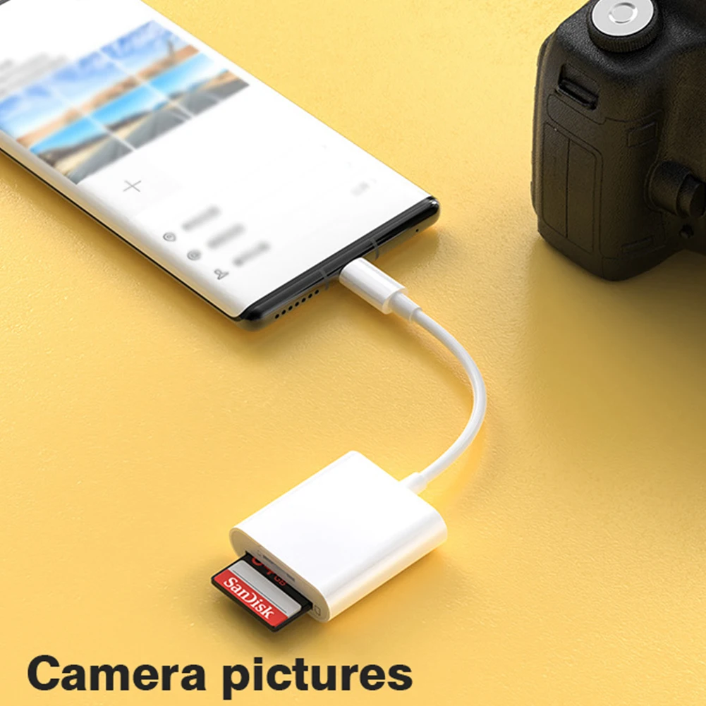 2 in 1 OTG Type C Card Reader USB Flash Drive SD TF Cardreader for iPad Tablet Type C to Smart Memory Card for thumbnail 3