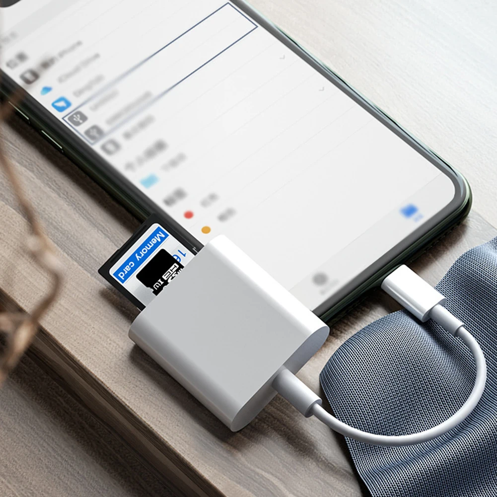 2 in 1 OTG Type C Card Reader USB Flash Drive SD TF Cardreader for iPad Tablet Type C to Smart Memory Card for thumbnail 4