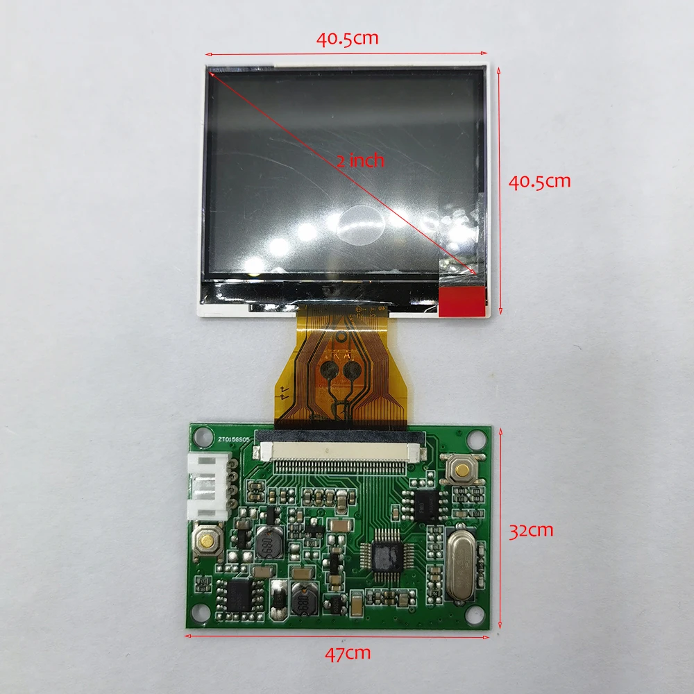 2 inch LCD display module kit NTSC/PAL auto 640*240 4:3 with RCA in for CCTV, Household Appliances brightness adjust image flip thumbnail 2