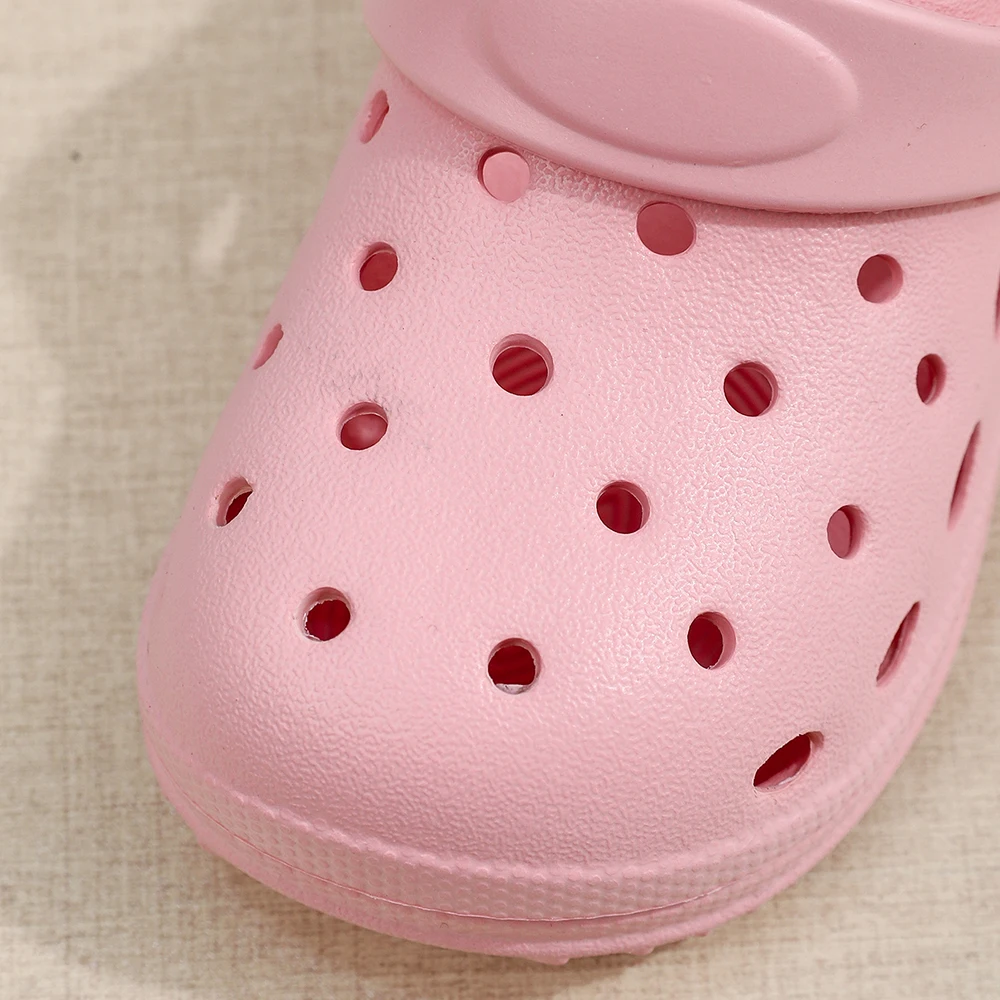 Kids Sandals Hole Children's Shoes Slippers Soft Anti-Skid Simple DIY Design Hole Baby Shoes Sandy Beach For Boys Girls thumbnail 4