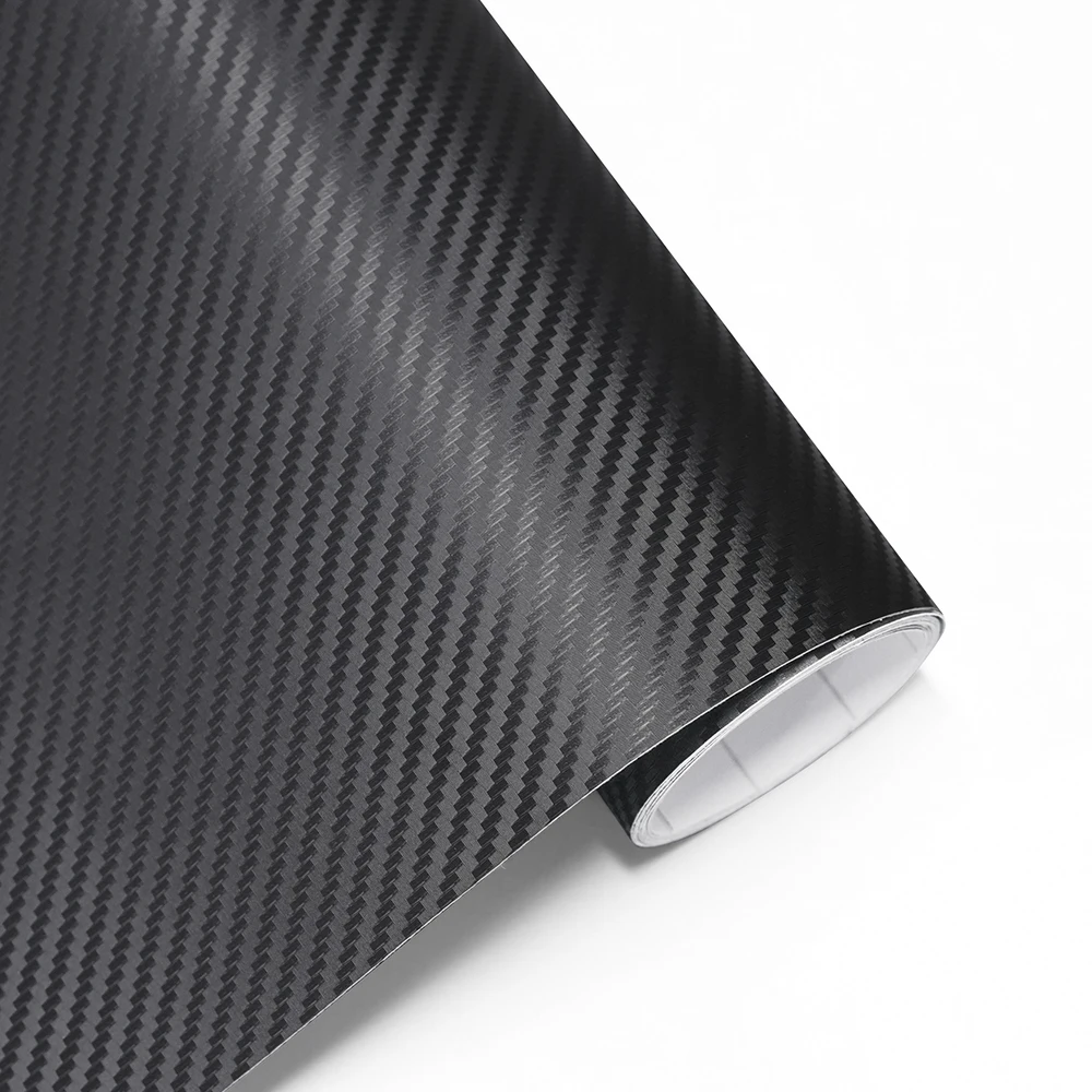 3D Carbon Fiber Black Vinyl Wrap Car Motorcycle Adhesive Vinyl Body Wrapping Film PVC Styling Auto Decal Car Accessories
