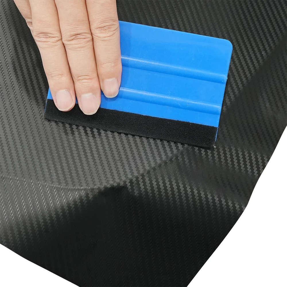 3D Carbon Fiber Black Vinyl Wrap Car Motorcycle Adhesive Vinyl Body Wrapping Film PVC Styling Auto Decal Car Accessories thumbnail 5