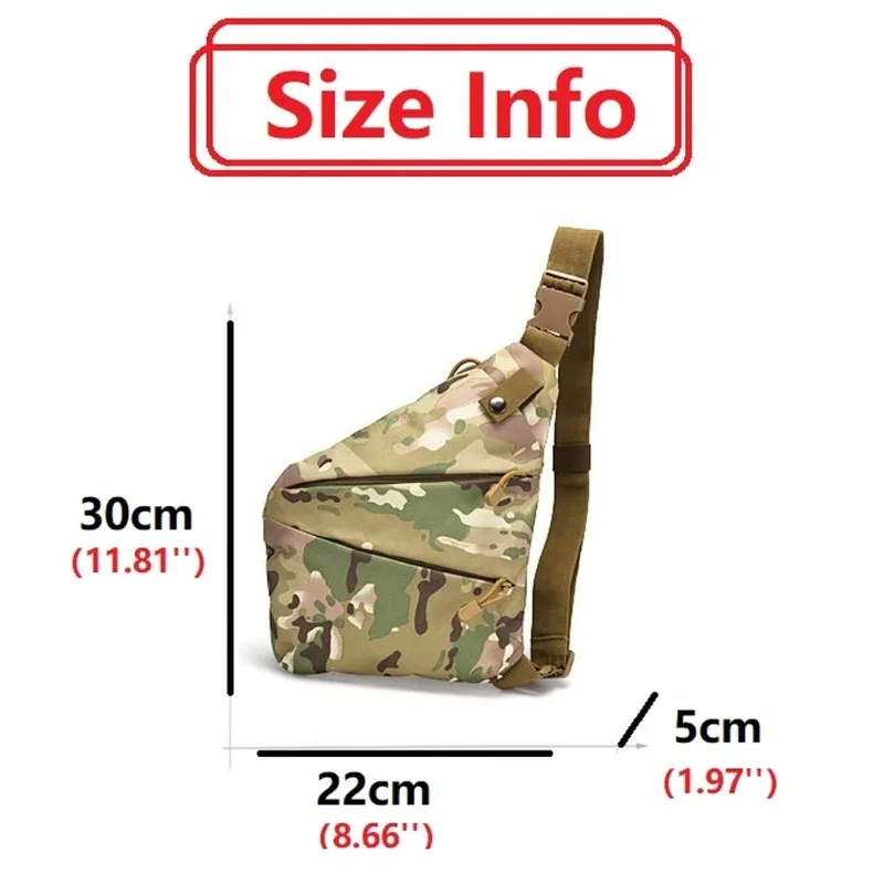 Chest Bags Camouflage Tactical Bag Single Shoulder Bags for Men Waterproof Nylon Crossbody Bags Male Messenger Bag thumbnail 3