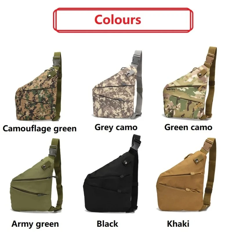 Chest Bags Camouflage Tactical Bag Single Shoulder Bags for Men Waterproof Nylon Crossbody Bags Male Messenger Bag thumbnail 2