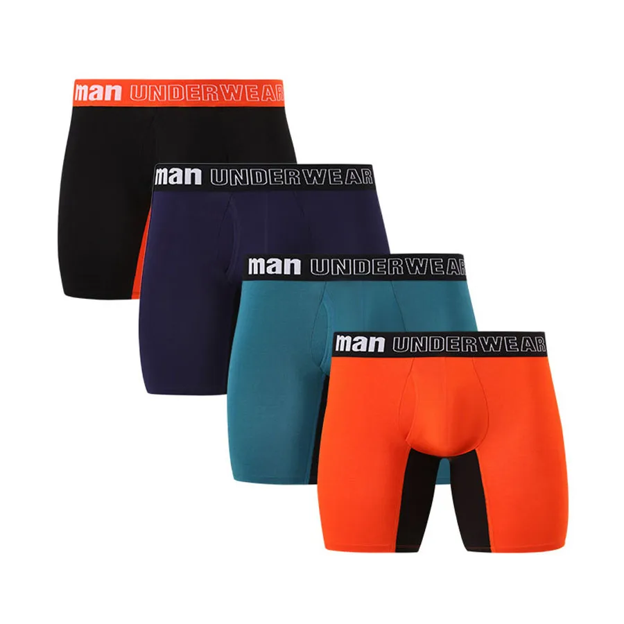 Men's Bamboo Fiber Underwear Cotton Boxers Shorts Man Sexy Long Boxer Panties Large Size Underpants 7XL Cuecas Boxer Masculina thumbnail 5