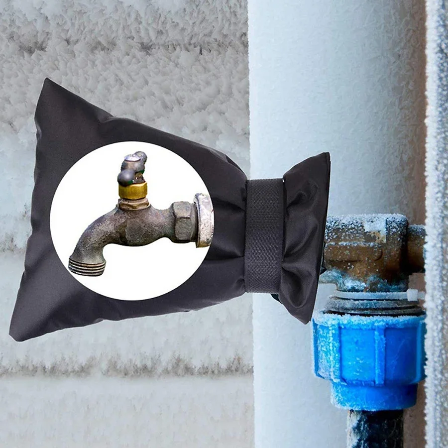 Outdoor Faucet Cover, Winter Freeze Protection Insulation for Water Taps, Garden Faucet Protector thumbnail 5