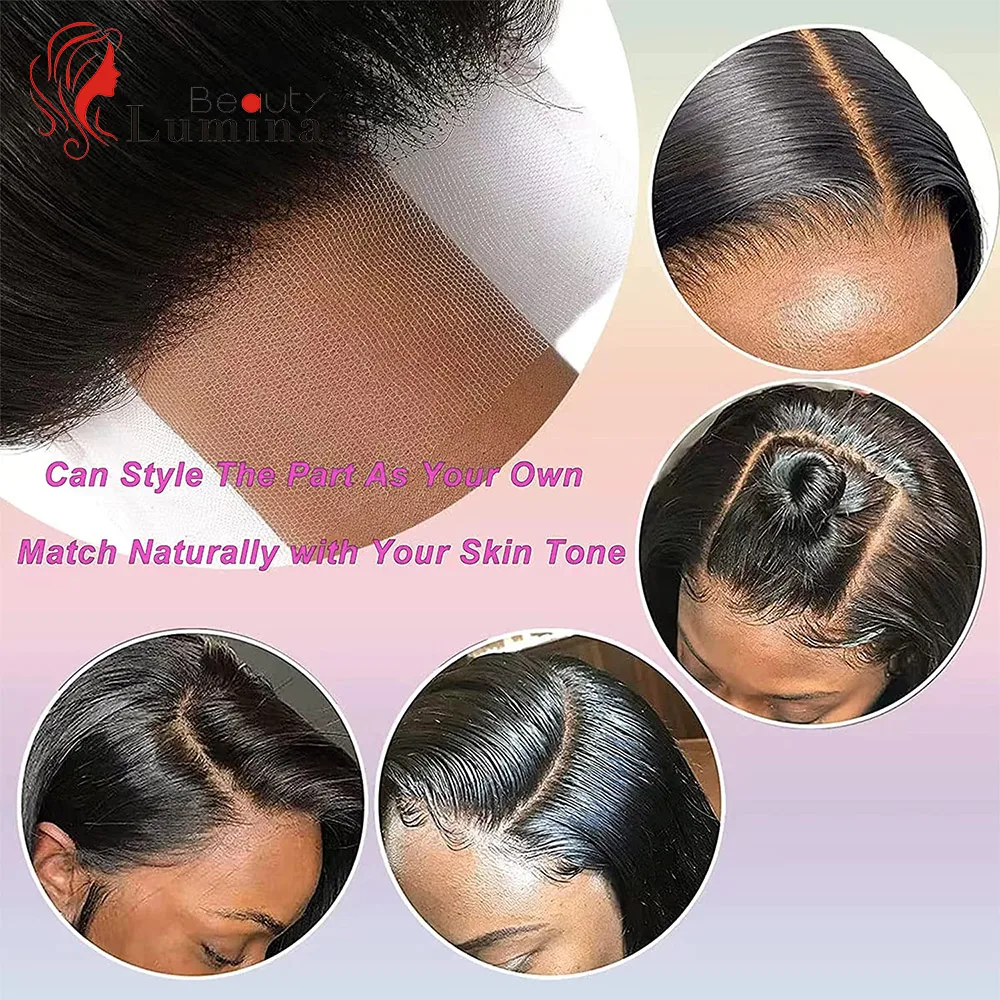 Lace Frontl Closure Peruvian Straight Closure 5x5 100% Human Hair Straight 13x4 Lace Frontal Natural Color Remy Hair Swiss Lace thumbnail 5