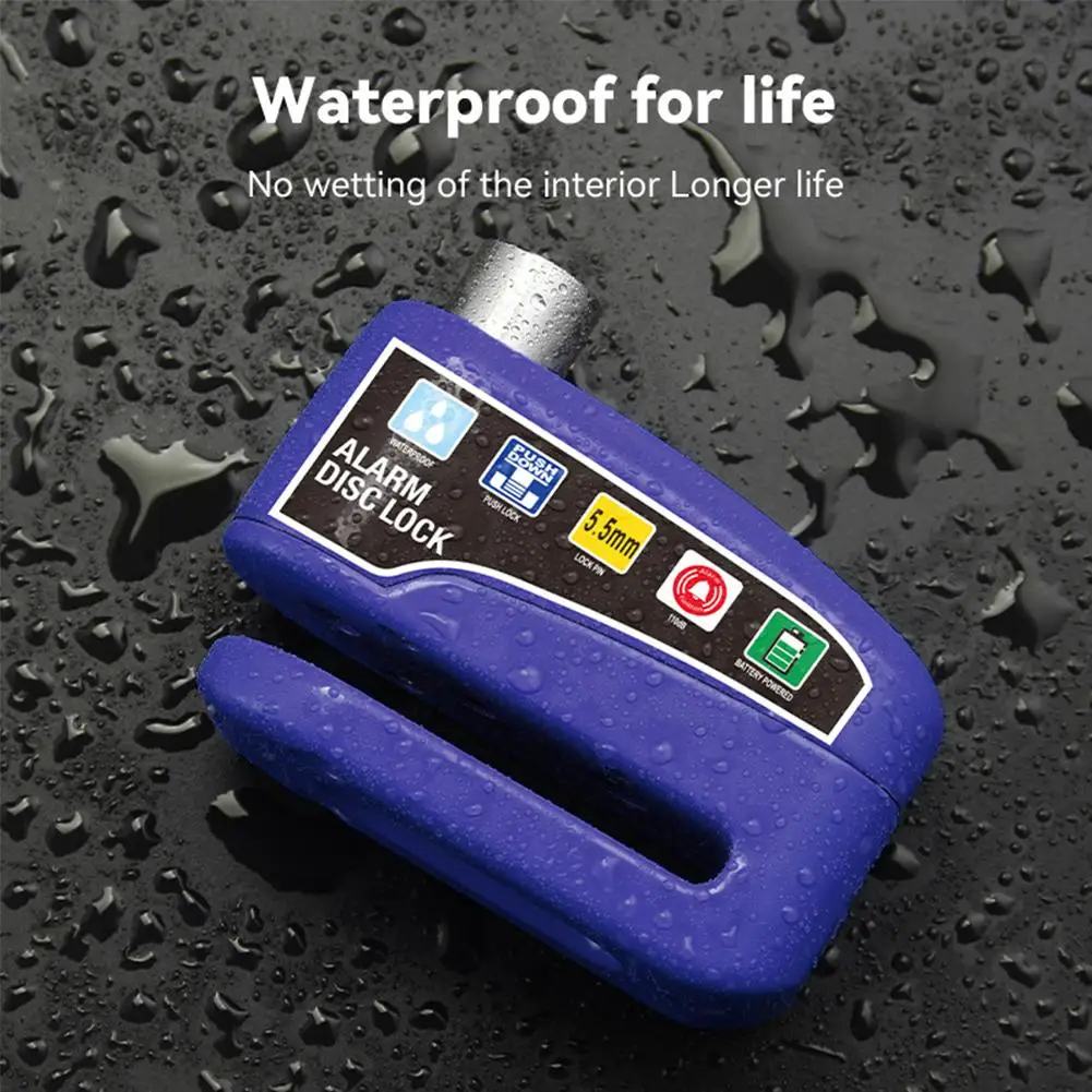 Motorcycle Alarm Disc Brake Lock Bicycle Wheel Disk Padlock Security Waterproof Anti-Theft Lock Scooter Alarma Disc Brake Lock thumbnail 4