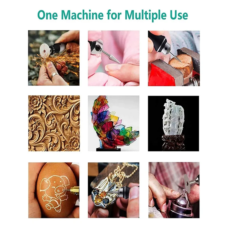 USB Customizer Professional Engraving Pen 30 Bits, Rechargeable Engraving Pen Cordless, Engraver Tool for Metal thumbnail 3