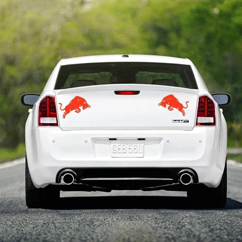 Car Sticker Red Jumping Bull PVC Decals Motorcycle Auto Accessories Sticker Reflective,18cm*11.5cm thumbnail 5