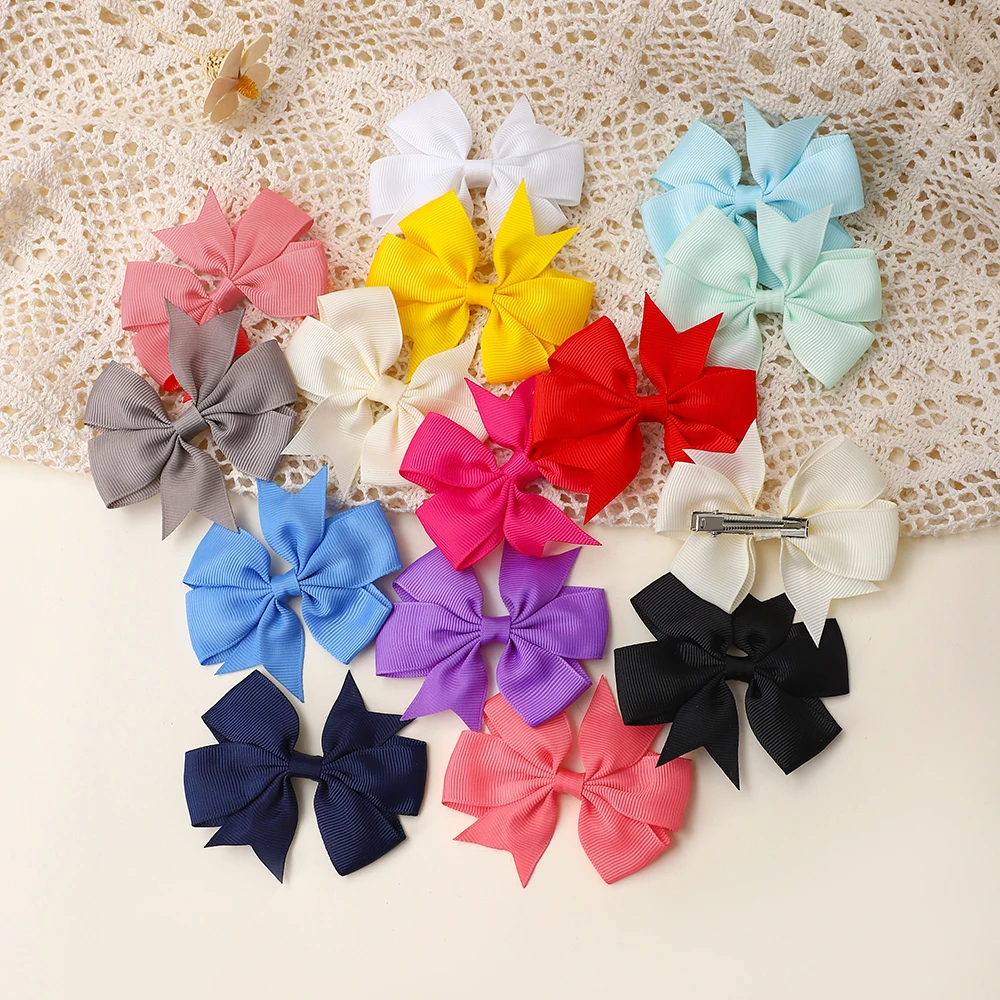 25/30/40/50/60Pcs 3inch Sunflower Hairclips for Children's Hair Accessories Wholesale Kids Baby Hairpin Girls Headclip thumbnail 3