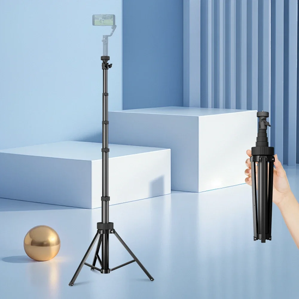 Tripod for Phone Mobilephone Selfie Stick Adjustable Mobile Phone gimbal Floor stand Selfie Extension Rod Claw Mini Accessories thumbnail 5